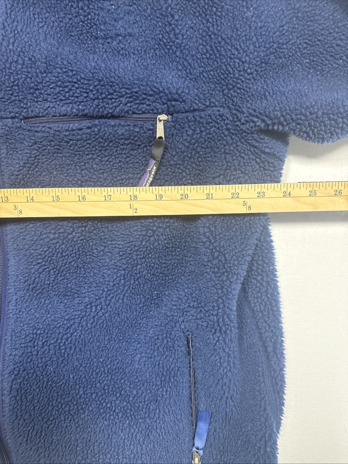 Patagonia Navy Retro Deep Pile Fleece Sherpa Jacket Men’s Size XXL USA Made 2XL thumbnail 10