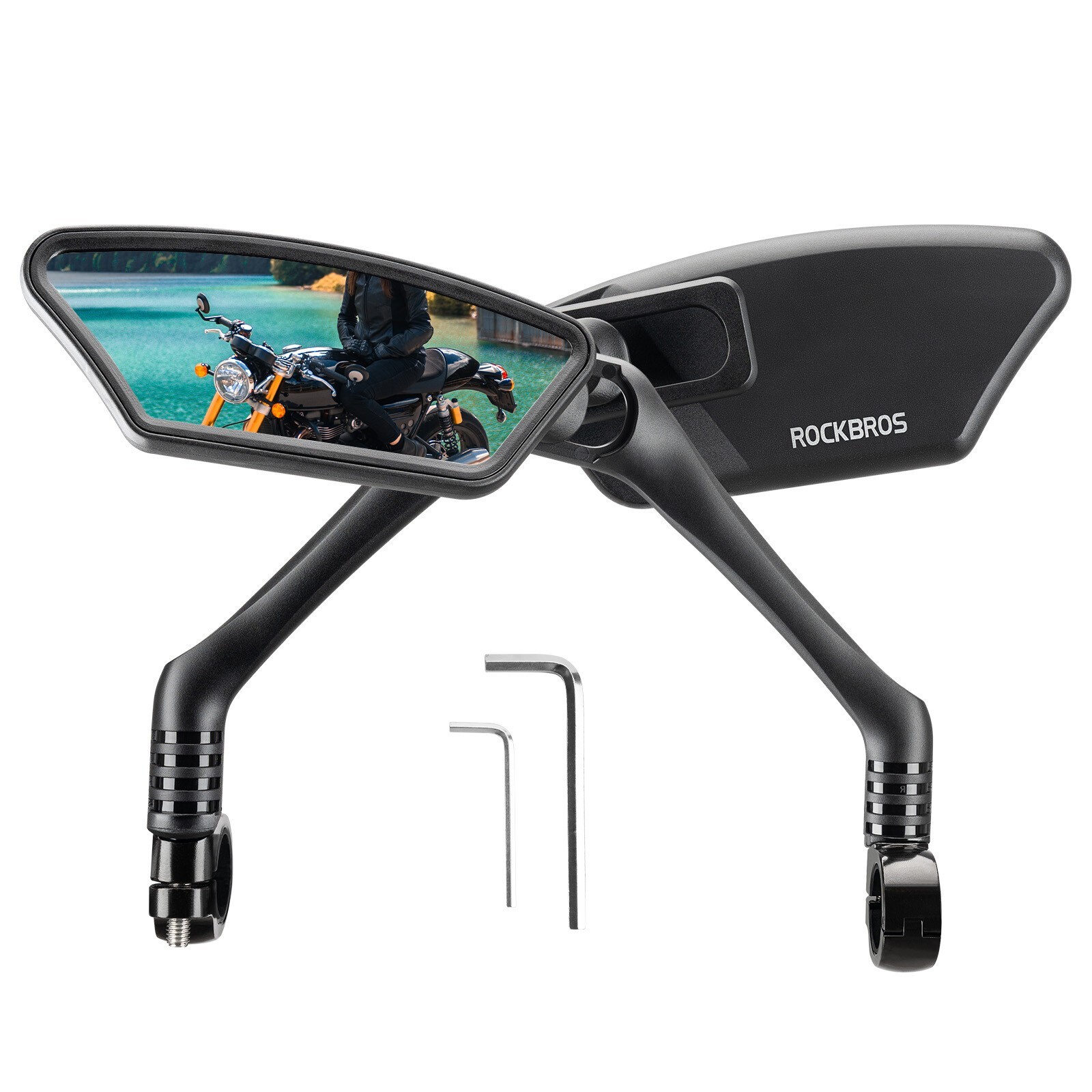 ROCKBROS Fahrrad Spiegel Rckspiegel HD fr 16-22MM Lenker Explosionsresistent 7490₽