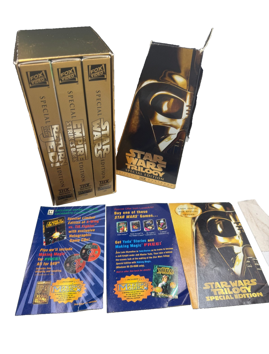 VHS STAR WARS TRIOLOGY 1997 Special Edition Box Set 20thCenturyFox