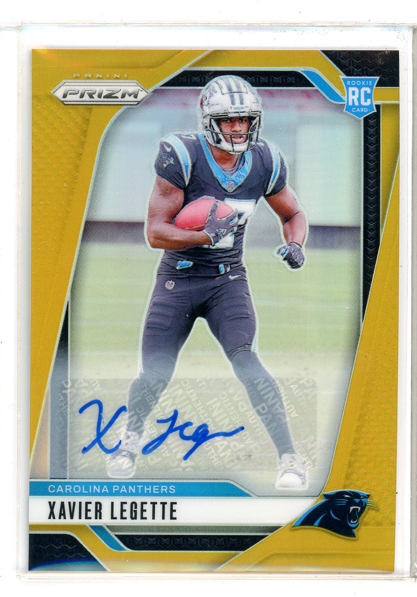 2024 Panini Prizm Xavier Legette RC Rookie Gold Prizm Auto #6/10 (JK)