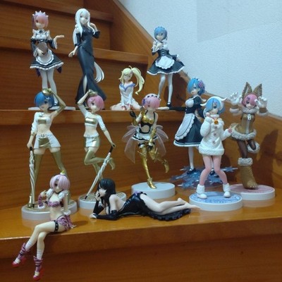 Re Zero Rem Ram Echidna Minerva 12 Figure Set Collectible Anime Japan Authentic