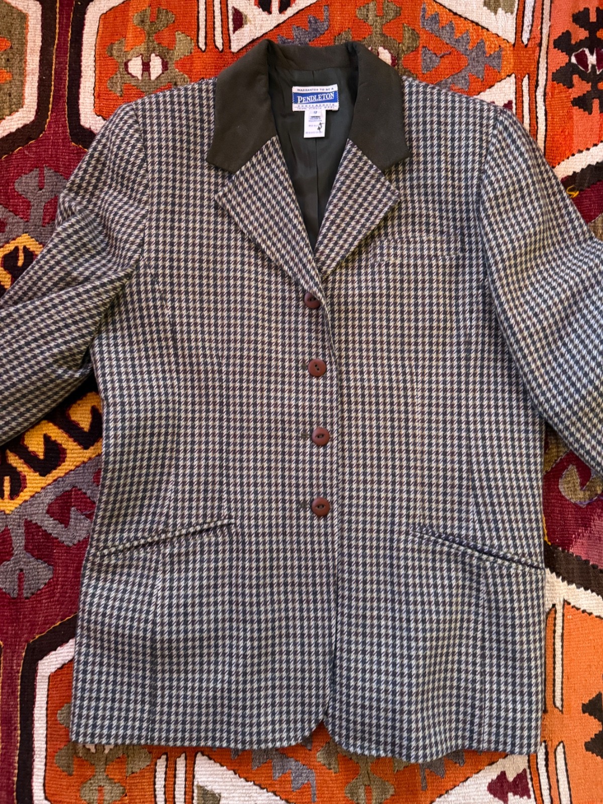 Pendleton Knockabout Houndstooth Jacket Blazer 10… - image 12