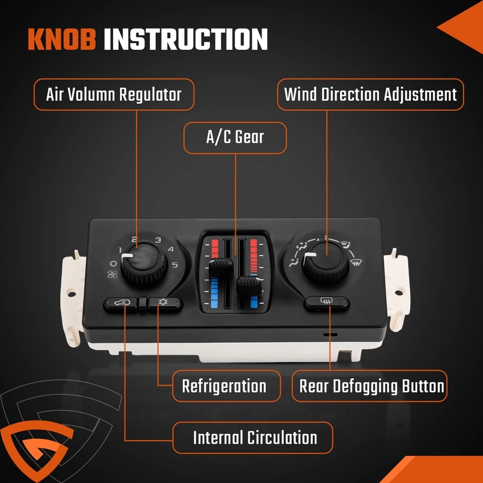 NOVO 599-210XD Módulo de Controle Climático Para Chevy GMC Cadillac Com Manual AC 2002-09 - Imagem 3 de 4