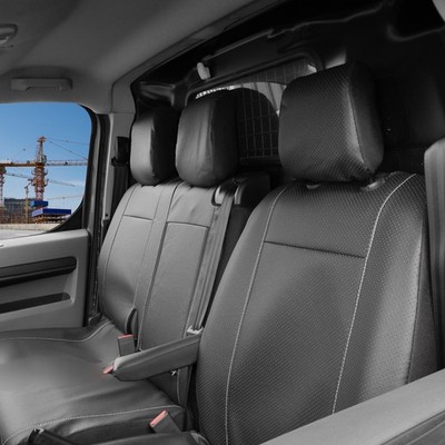 Sitzbezüge VIP PLUS  atmungsaktives Kunstleder geeignet für Citroen Jumpy/SpaceT