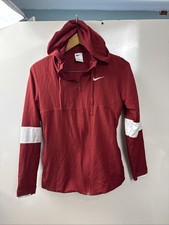 Nike Dry-FIT Women Lightweight Jacket With Hood Small Crimson CJ1796-613