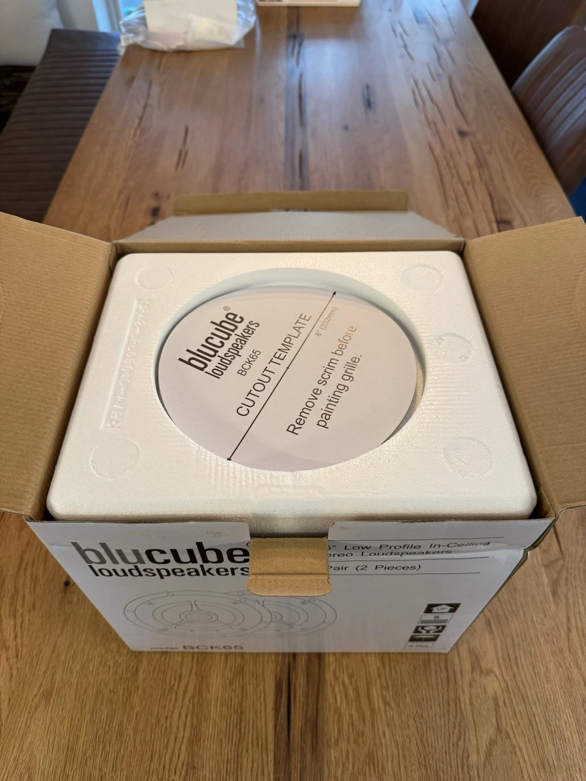 BluCube Pair of Ceiling Speakers Loudspeakers BCK65 Brand New In Box 5