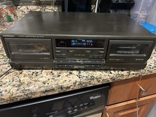 Vintage Technics Dual Double Cassette Deck Tape Player READ VIDEO