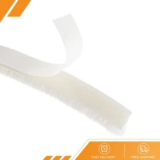 Brush Weather Stripping Adhesive Felt Seal Door Sweep Brush 394"x0.35" White