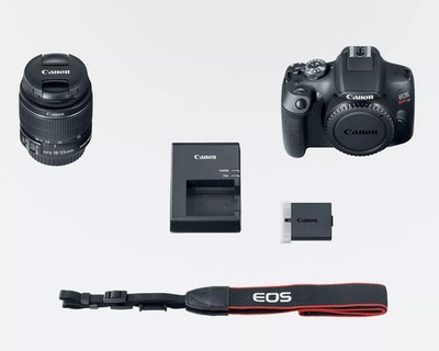 Canon EOS Rebel T7 DSLR Camera with EF-S 18-55 IS II Lens + 200ES Shoulder Bag