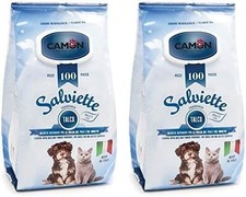 CAMON Salviette Detergenti al Talco per Cani, Articoli per Animali, Multicolore,