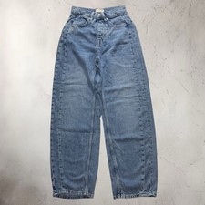 Free People We The Free Jeans Women's 5 Truro Baggy Puddle Blue Wide Leg
