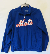 Giacca Nike New York Mets blu giacca a vento uomo taglia large baseball ottima!