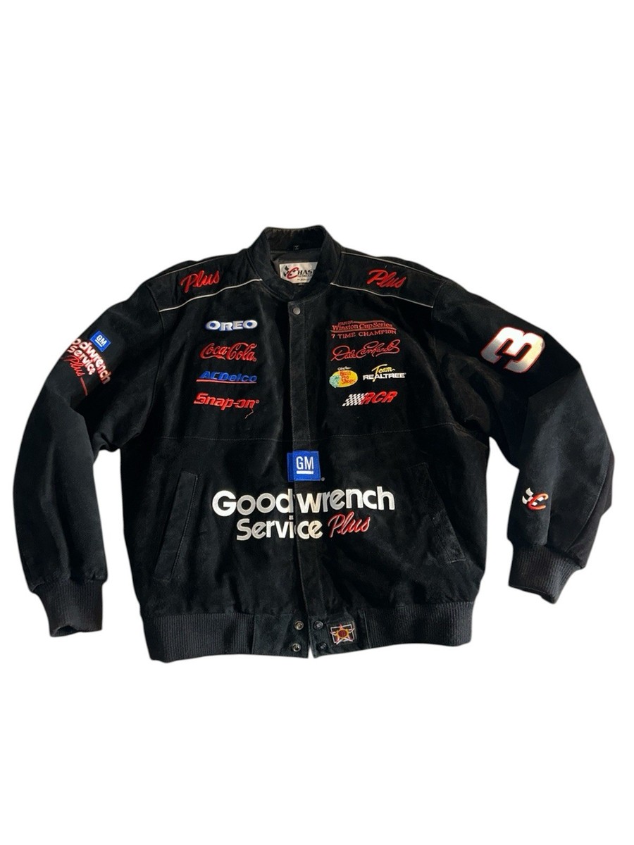 Dale Earnhardt Goodwrench JH Chase Authentics Suede LEATHER NASCAR