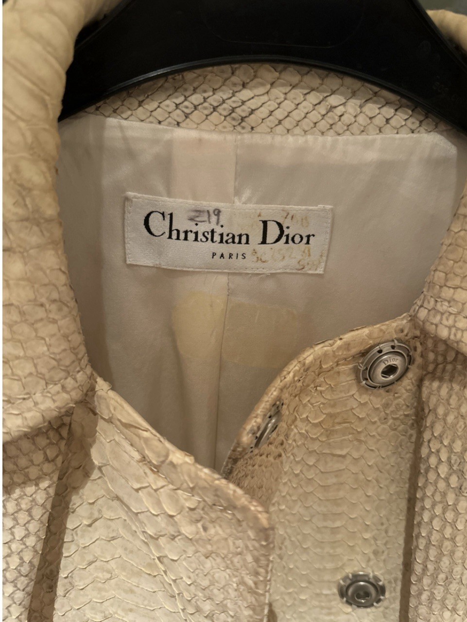 Christian Dior Rare Python Jacket. Unique Piece S… - image 9