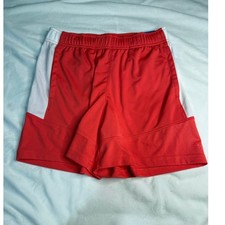 DSG Kids Boys Red White Knit Performance Shorts Size L Athletic Sport
