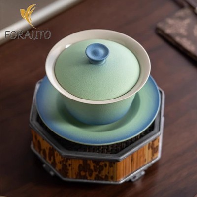 Ceramics Gaiwan Tea Set with Gift Box 150ml 5.1oz Drink Tea Tasting Tea Bowl