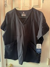 Adar Pro Scrubs for Women - Tailored Fit -P9100-Black - SZ 2XL- NEW W TAGS