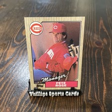 1987 Topps Pete Rose #393 Baseball Card Cincinnati Reds Manager Vintage