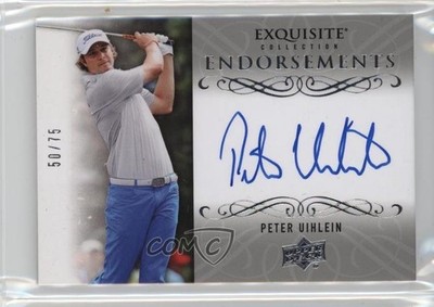 2014 Upper Deck Exquisite Collection 50/75 Peter Uihlein Rookie Auto RC 06gz