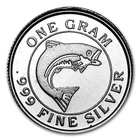 1 gram Silver Round - Salmon Fish