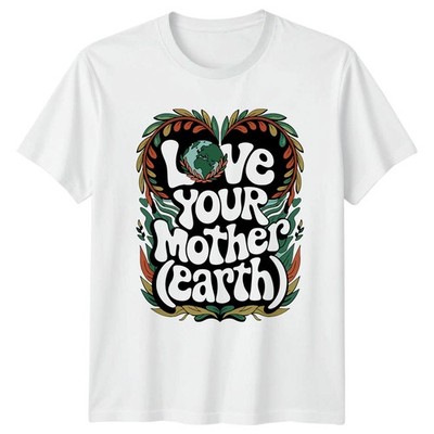 Love Your Mother Earth T-Shirt Hippie Style Umweltschutz Earth Day
