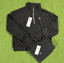 AUTHENTIC alo Black Jogger Tracksuit Drawstring Size M