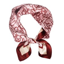Women 100 Mulberry Silk Neck Scarf Lightweight Digital Print Small Square Sca...