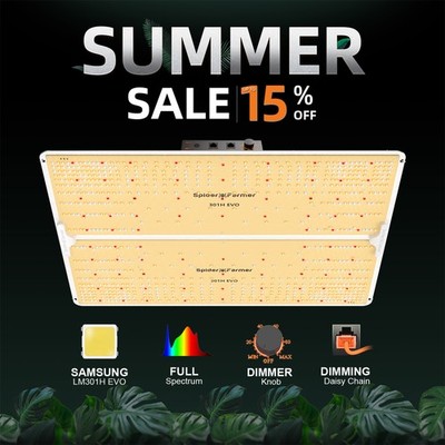 Spider Farmer SF4000EVO LED Grow Light Zimmerpflanzen Lampe, Smart APP Control