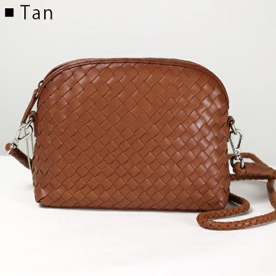 Dragon Diffusion Pochette Schultertasche Leder 8011 dunkelbraun oder natur od...