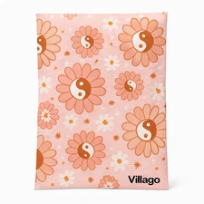 Yin & Yang Daisy Bubble Mailers 6.5x10 Self-Seal Shipping Padded Envelopes