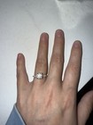 14k White Gold Round Diamond Prong Set Women’s Engagement Ring Size 6.5 2mm Band — photo 3