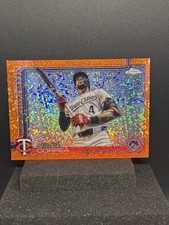 2025 Topps Chrome - Carlos Correa #204 Speckle Orange Refractor /25 Twins SSP