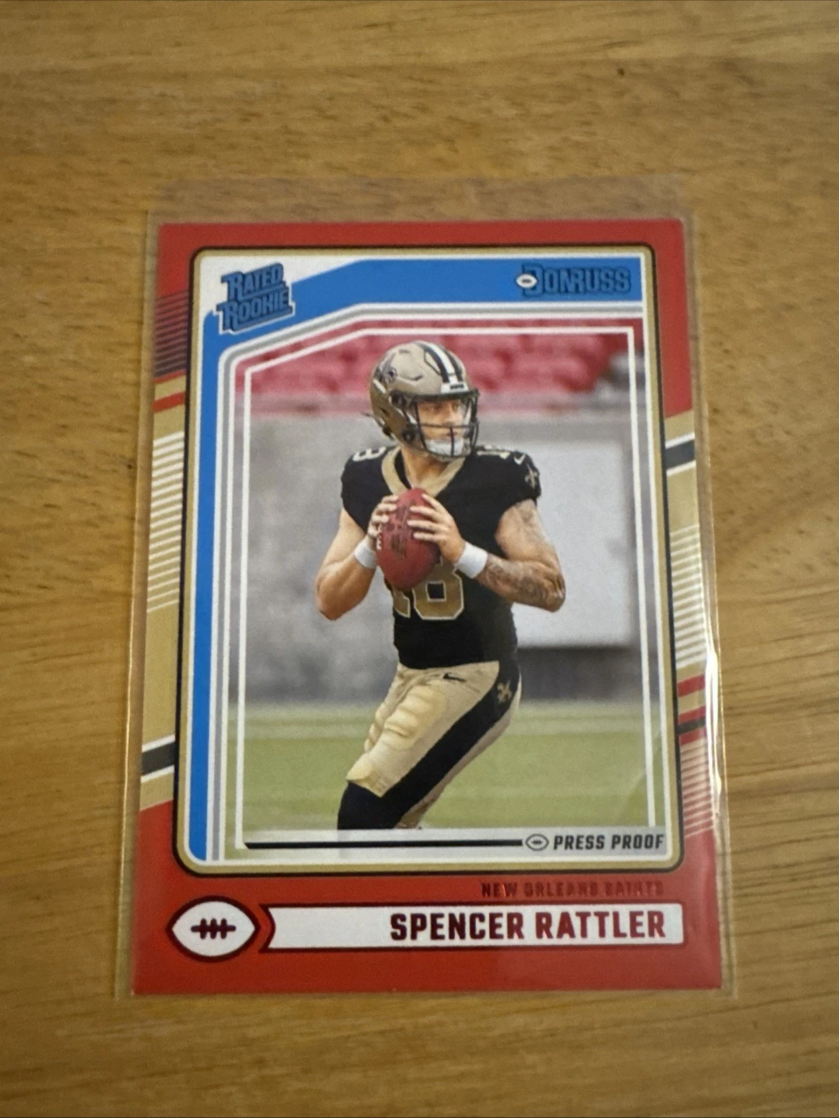 2024 Panini Donruss - Rated Rookie Spencer Rattler #359 Press Proof Red (RC)