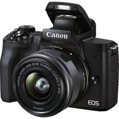 Canon EOS M50 Mark II 4K 24.1MP 15-45mm Lens Mirrorless Digital Camera