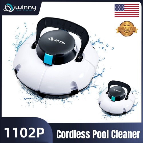 WINNY Robotic Pool Vacuum Cleaner Cordless Ultra Powerful Automatic Vacuum 80min