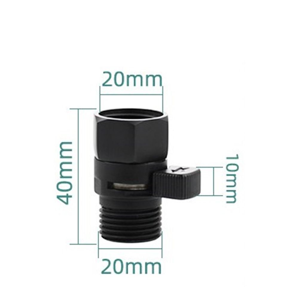 Hibbent All-Metal Shower Flow Control Valve – G1/2 Brass Shut-Off With Metal Lever Handle, Matte Black