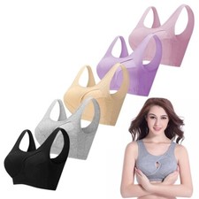 Women Sport Bras Seamless Wire Free Weight Support Tank Sports Yoga Sleep Bra