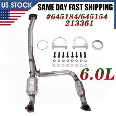 Y Pipe Catalytic Converter EPA For Chevy GMC Sierra 2500HD 3500HD 2011-2017 6.0L