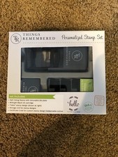 NEW, THINGS REMEMBERED PERSONALIZED STAMP SET