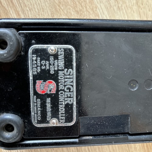 VINTAGE SINGER NÄHMASCHINE FUSSSTEUERUNG/PEDAL 194585,3 Pin,150-250V,0,3AMP - Bild 4 von 14