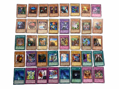 Lot of 40 VTG 1996 Kazuki Takahashi Yugioh Playing Cards Used Condition -  Lot #1