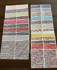 Vtg Creative Memories MINI ABC / 123 Sticker Sheets ~ Many Colors ~ NLA ~ U Pick