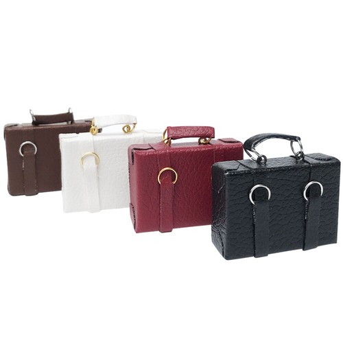 4Pcs Miniature Suitcase Mini Doll House Luggage Case Wooden Vintage Mini Doll - Picture 10 of 12