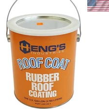 1-Gallon Non-Toxic Rubber Roof Coating - Ideal for RV, Motorhome Repairs