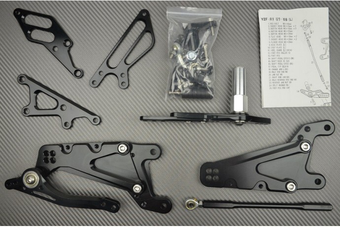 Commandes Reculées YZF-R1 2007 en Aluminium CNC à Grip Maximal