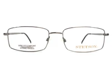 Stetson Eyeglasses Frames XL-18 058 Gunmetal Rectangle Full Rim 56-18-145