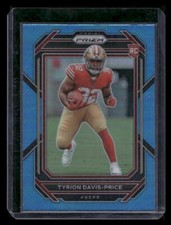 2022 Panini Prizm #320 Tyrion Davis-Price Rookie 49ers Light Blue
