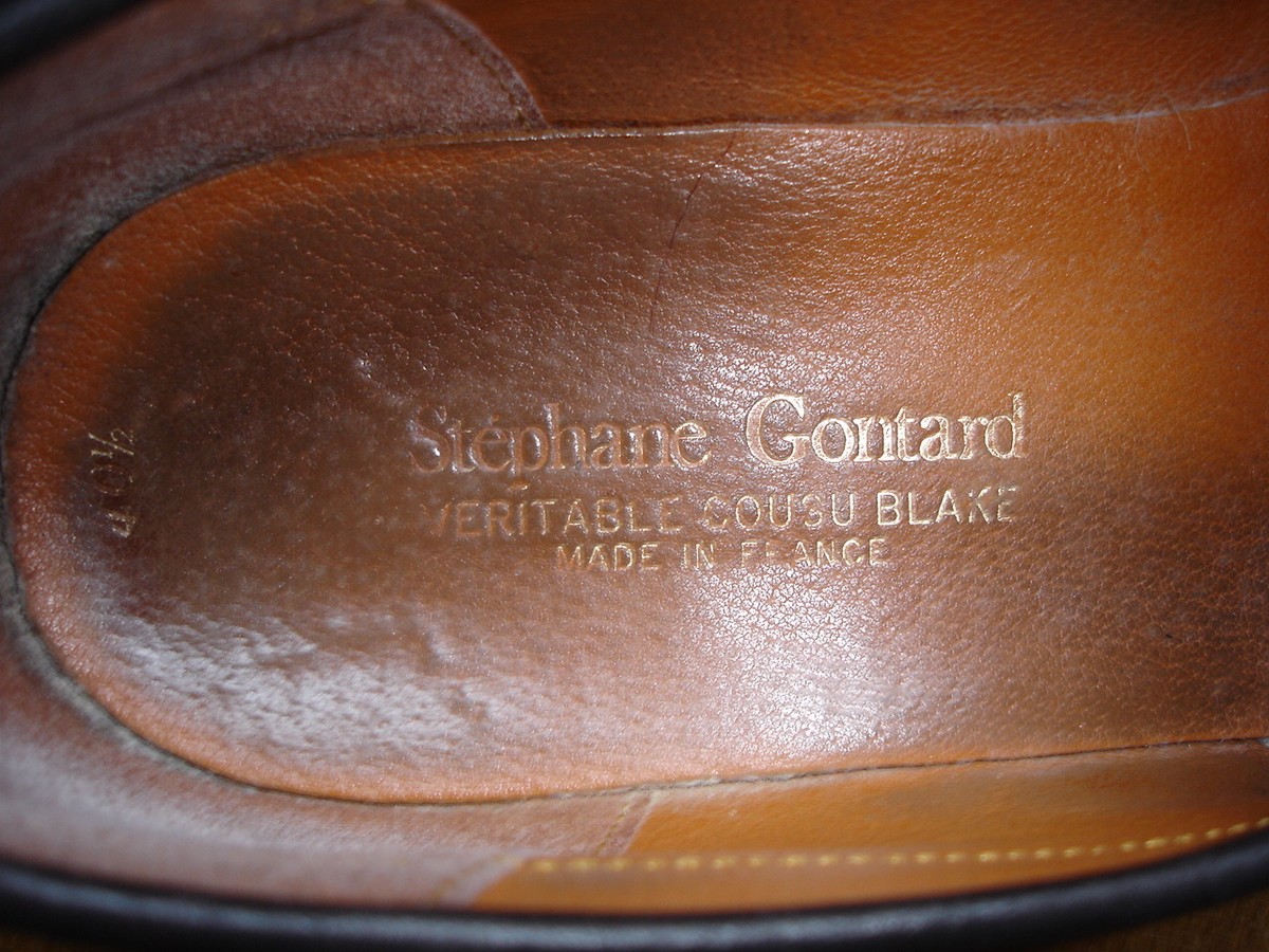 Stephane Gontard chaussures mocassins homme occasion cuir T40,5
