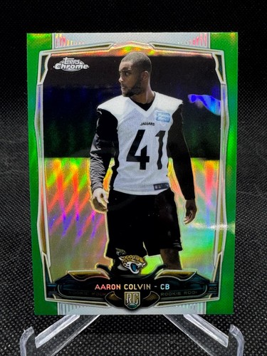 2014 Topps Chrome Football Green Refractor Pick Your Own & Complete Your Set - Picture 3 of 15