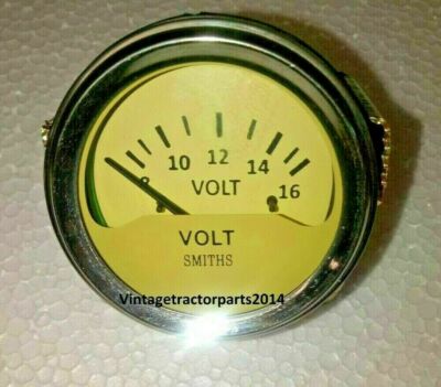 Smiths Zusatzbatterie Voltmeter Voltanzeige Chromrand 52 mm 2 Zoll